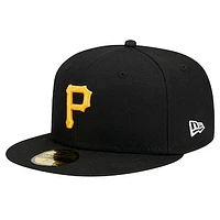 Men's New Era Black Pittsburgh Pirates 59FIFTY Fitted Hat