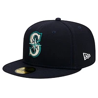 Men's New Era Navy Seattle Mariners 59FIFTY Fitted Hat