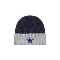 Men's New Era Navy Dallas Cowboys Waffled Cuffed Knit Hat