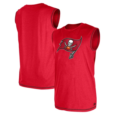 Men's New Era Red Tampa Bay Buccaneers Tank Top