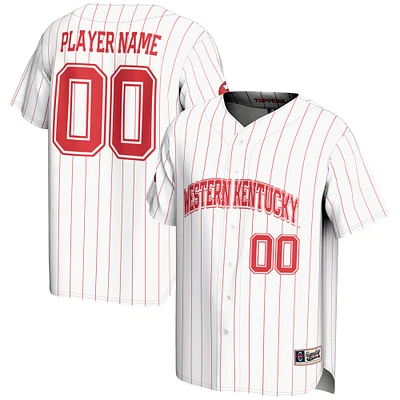 Youth GameDay Greats White Western Kentucky Hilltoppers NIL Pick-A-Player Lightweight Baseball Jersey