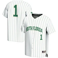 Men's GameDay Greats #1 White South Florida Bulls Lightweight Baseball Fashion Jersey