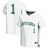 Men's GameDay Greats #1 White South Florida Bulls Lightweight Baseball Fashion Jersey