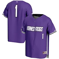 Men's GameDay Greats #1 Purple TCU Horned Frogs Lightweight Baseball Fashion Jersey