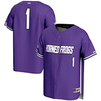 Men's GameDay Greats #1 Purple TCU Horned Frogs Lightweight Baseball Fashion Jersey