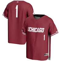 Men's GameDay Greats #1 Maroon UChicago Maroons Lightweight Baseball Fashion Jersey