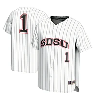Youth GameDay Greats #1 White San Diego State Aztecs Lightweight Baseball Fashion Jersey