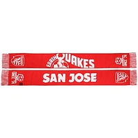 Red San Jose Earthquakes Jersey Hook Scarf