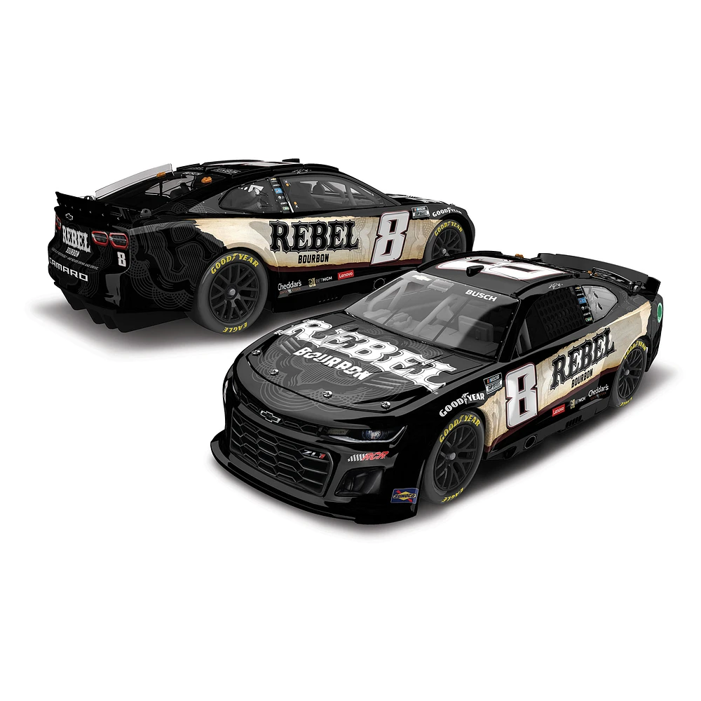 Action Racing  Kyle Busch 2024 #8 Rebel Bourbon 1:24 Regular Paint Die-Cast Chevrolet Camaro