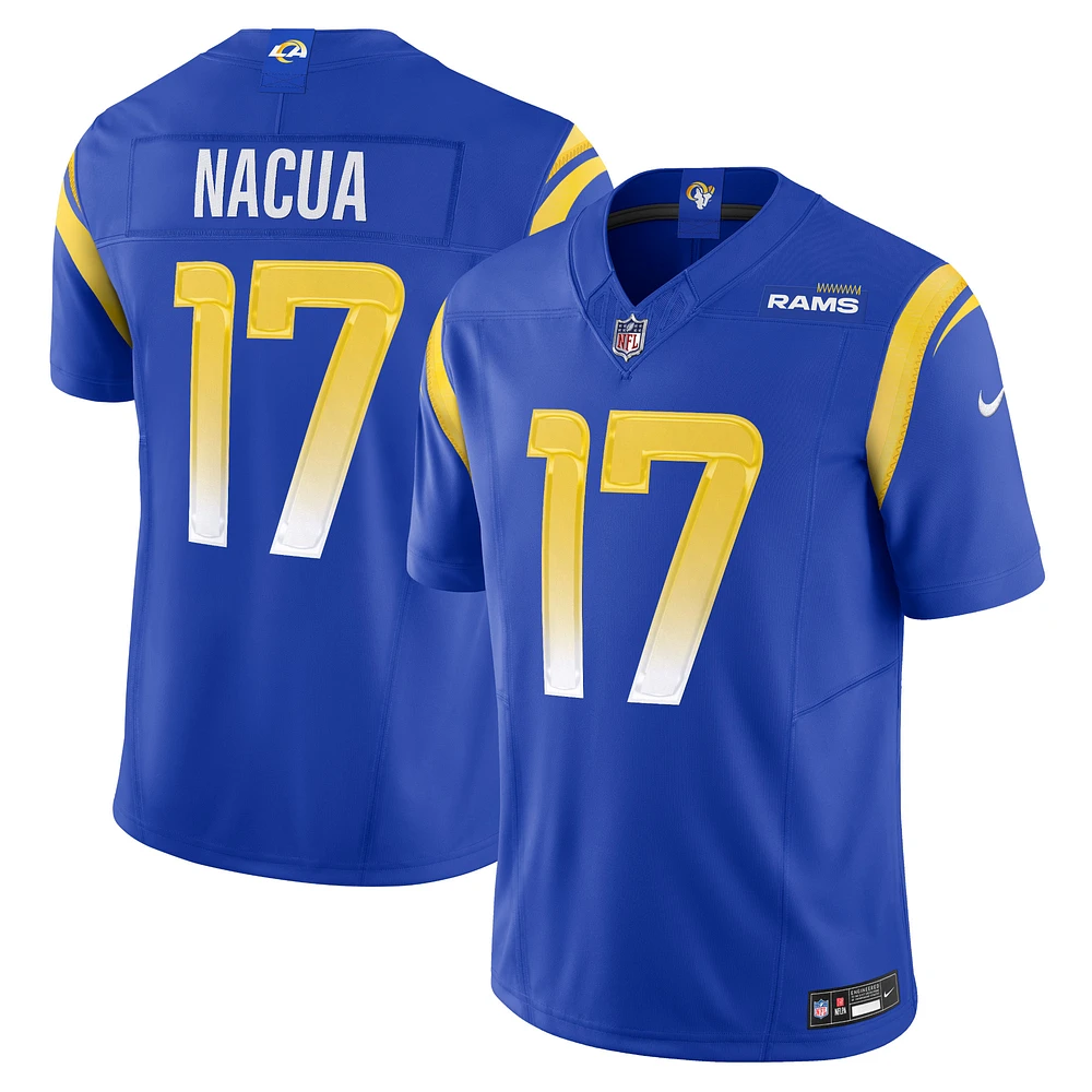 Men's Nike Puka Nacua Royal Los Angeles Rams Vapor F.U.S.E. Limited Jersey