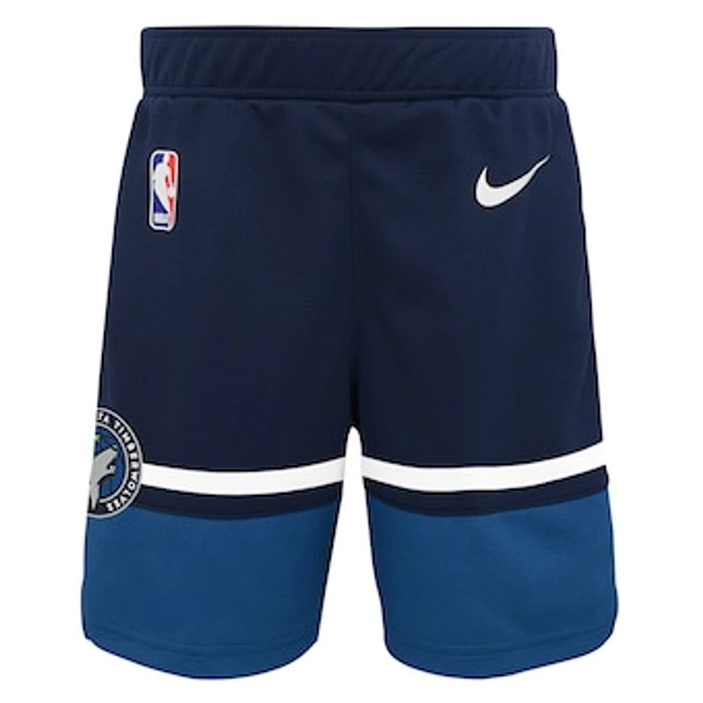 Preschool Nike Navy Minnesota Timberwolves Icon Replica Shorts