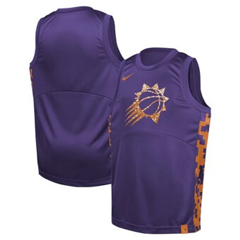 Youth Nike  Purple Phoenix Suns Courtside Starting Five Team Jersey