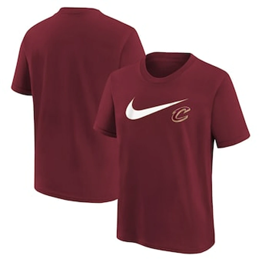 Youth Nike Wine Cleveland Cavaliers Swoosh T-Shirt