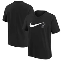 Youth Nike Black San Antonio Spurs Swoosh T-Shirt