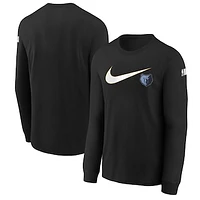 Youth Nike Black Memphis Grizzlies Swoosh Long Sleeve T-Shirt