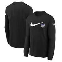 Youth Nike Black Sacramento Kings Swoosh Long Sleeve T-Shirt