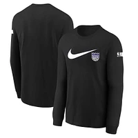 Youth Nike Black Sacramento Kings Swoosh Long Sleeve T-Shirt