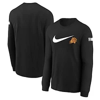 Youth Nike Black Phoenix Suns Swoosh Long Sleeve T-Shirt