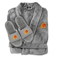 Unisex ISlide  Gray Phoenix Suns Faux Fur Slide Sandals & Robe Bundle