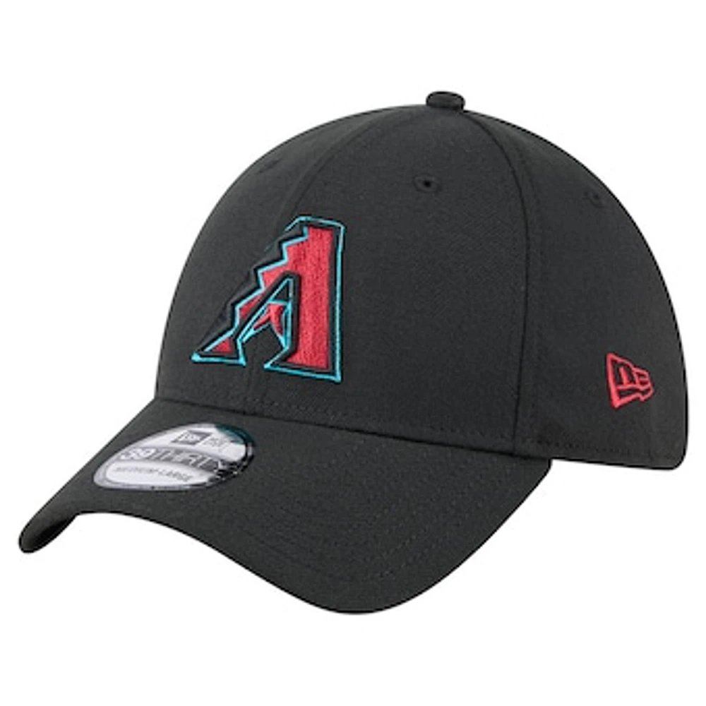 Men's New Era Black Arizona Diamondbacks Logo 39THIRTY Flex Hat