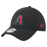 Men's New Era Black Arizona Diamondbacks Logo 39THIRTY Flex Hat