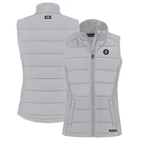 Women's Cutter & Buck Gray Baltimore Orioles City Connect Evoke Hybrid Eco Softshell Recycled Full-Zip Vest