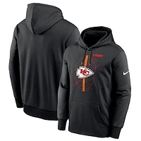 Men's Nike Black Kansas City Chiefs Team Performance Pullover Hoodie