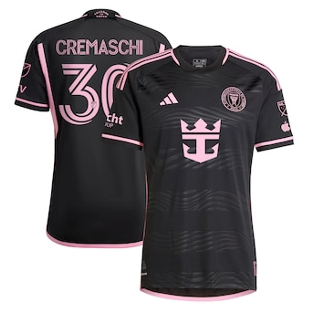 Men's adidas Benjamin Cremaschi Black Inter Miami CF 2024 La Noche Authentic Player Jersey