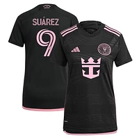 Women's adidas Luis Suárez Black Inter Miami CF 2024 La Noche Replica Player Jersey