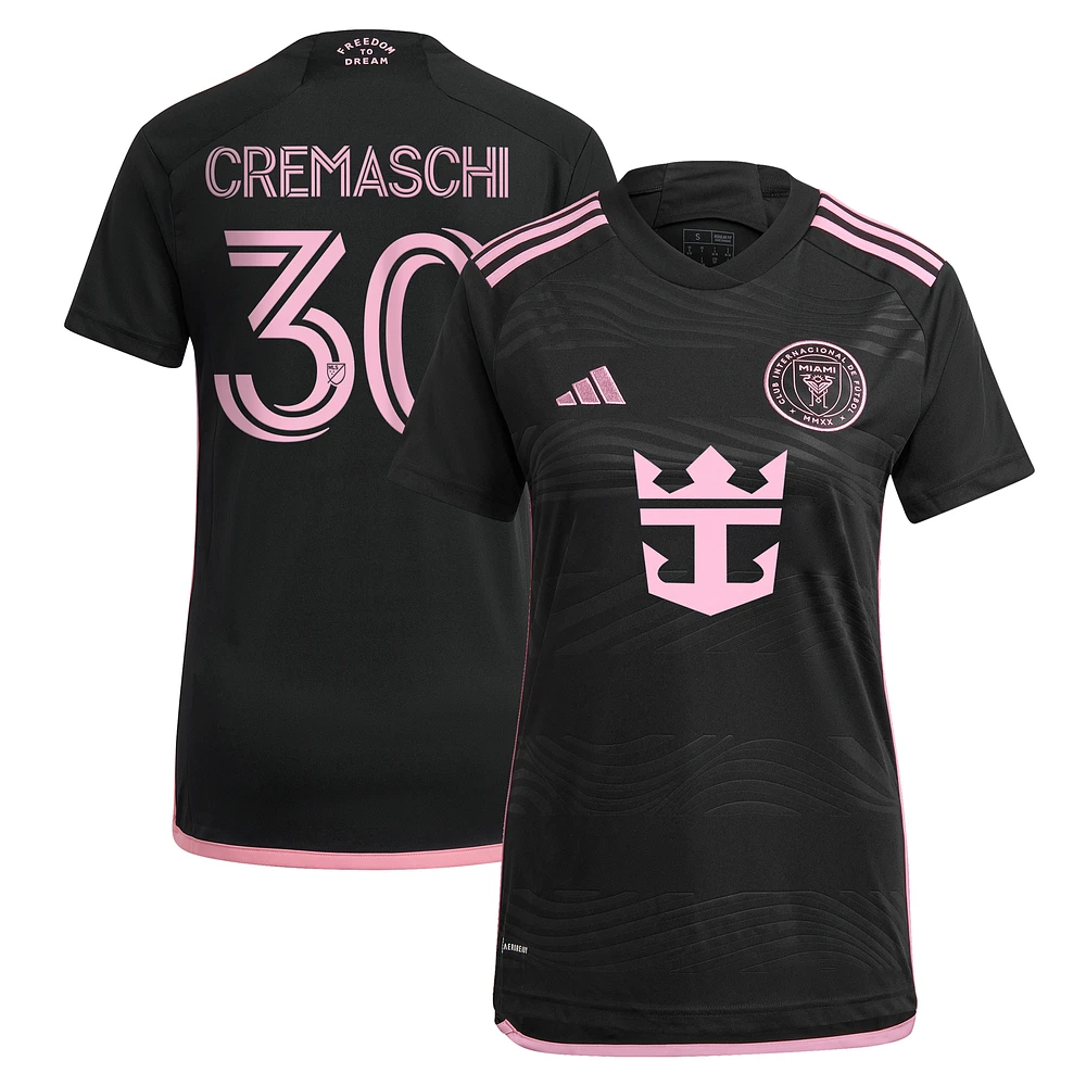 Women's adidas Benjamin Cremaschi Black Inter Miami CF 2024 La Noche Replica Player Jersey