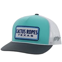 Men's HOOey Aqua Cactus Rope Snapback Hat