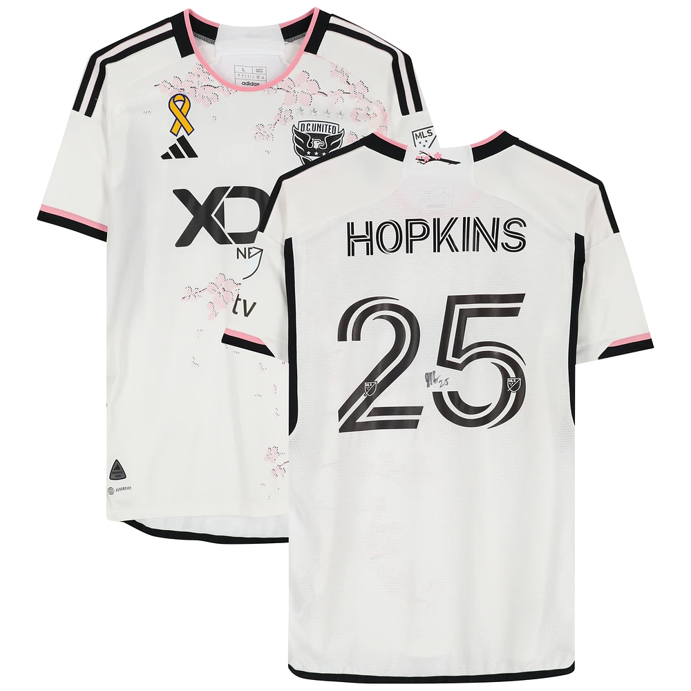 Jackson Hopkins D.C. United Autographed Match-Used #25 Jersey from the 2023 MLS Season