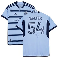 Rémi Walter Sporting Kansas City Autographed Match-Used #54 Blue Jersey from the 2023 MLS Season