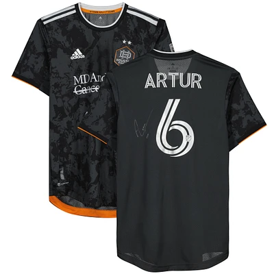 Artur Houston Dynamo FC Autographed Match-Used #6 Jersey from the 2023 MLS Season