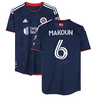 Christian Makoun New England Revolution Autographed Match-Used #6 Navy Jersey from the 2023 MLS Season