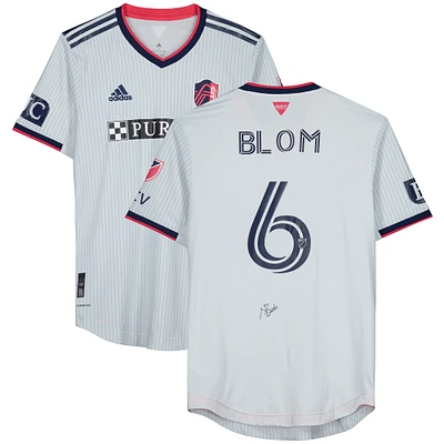 Njabulo Blom St. Louis City SC Autographed Match-Used #6 Gray Jersey from the 2023 MLS Season