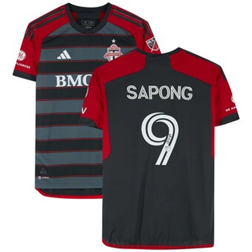 C.J. Sapong Toronto FC Autographed Match-Used #9 Black Jersey from the 2023 MLS Season