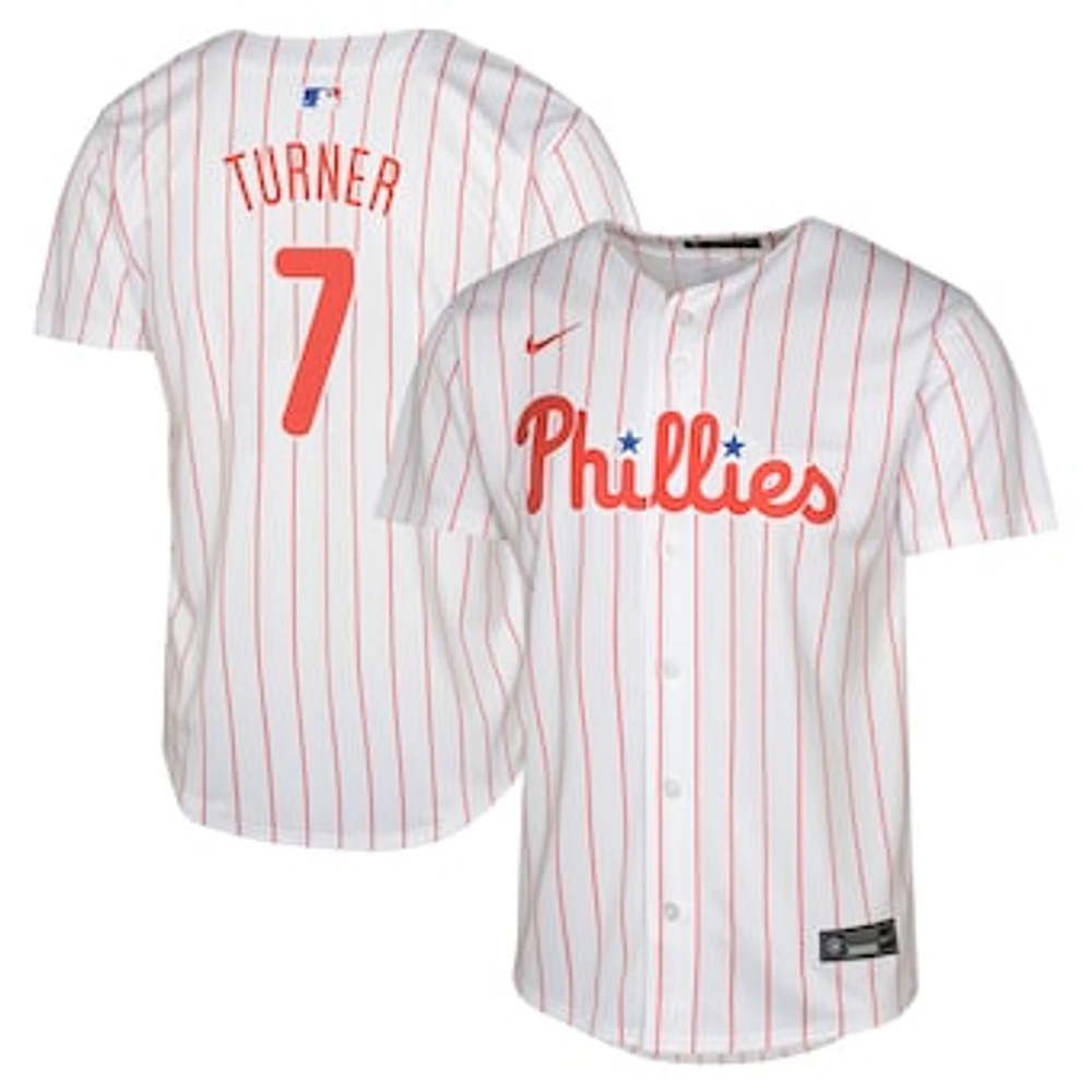 Youth Nike Trea Turner White Philadelphia Phillies Limited Player Jersey