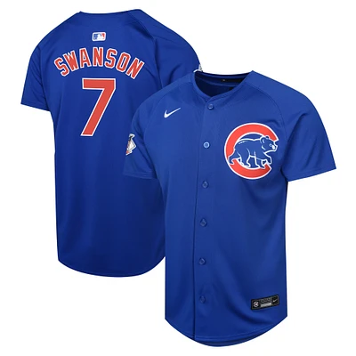 Youth Nike Dansby Swanson Royal Chicago Cubs Alternate Limited Player Jersey