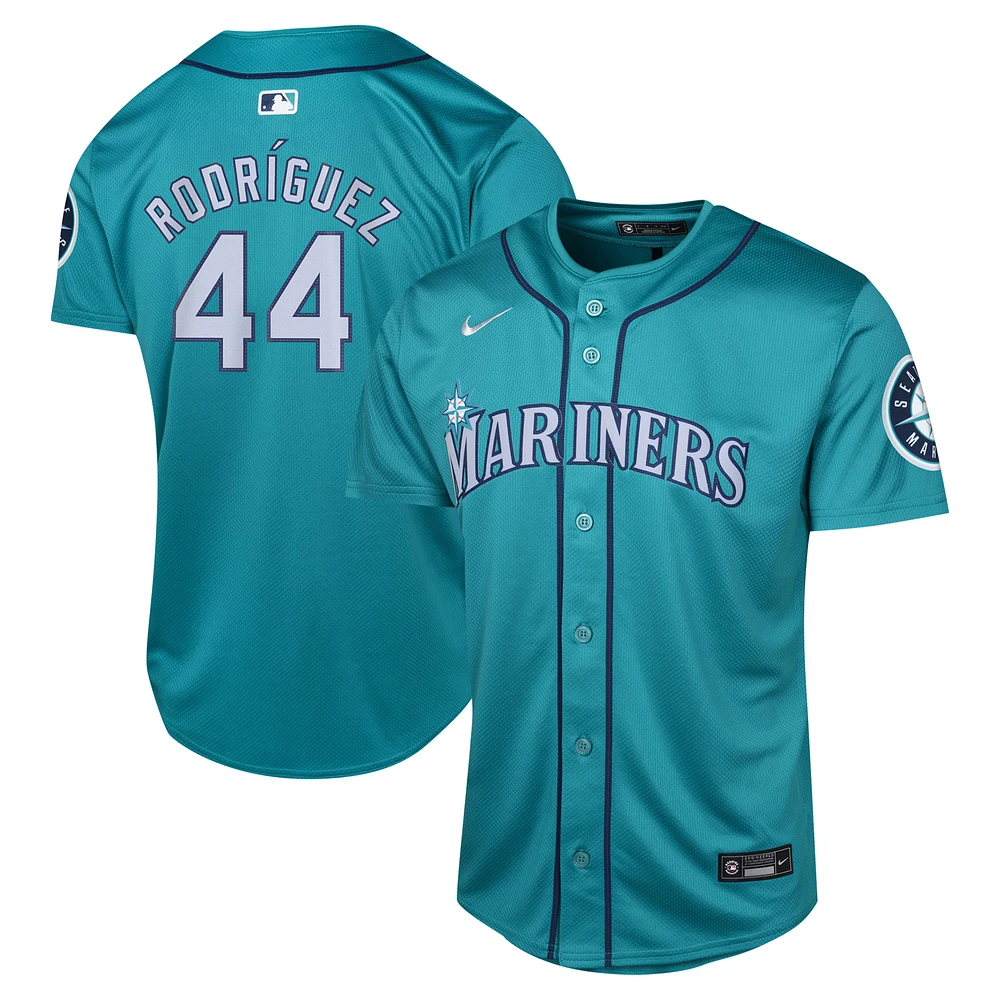 Youth Nike Julio Rodríguez Aqua Seattle Mariners Alternate Limited Player Jersey