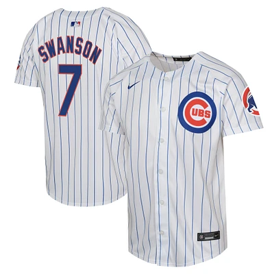 Youth Nike Dansby Swanson White Chicago Cubs Limited Player Jersey