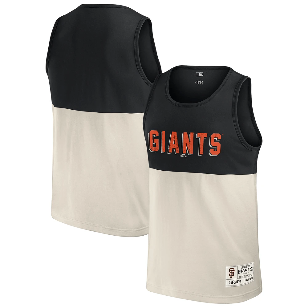 Men's Darius Rucker Collection by Fanatics Black San Francisco Giants Colorblock Tank Top