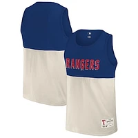 Men's Darius Rucker Collection by Fanatics Royal Texas Rangers Colorblock Tank Top