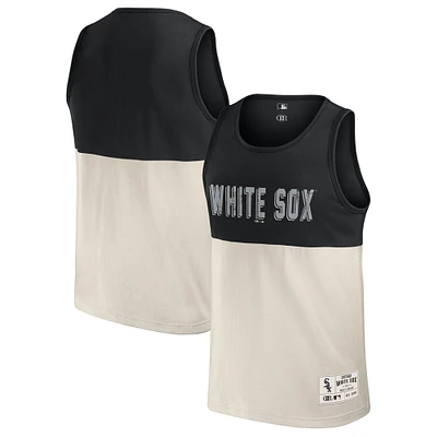 Men's Darius Rucker Collection by Fanatics Black Chicago White Sox Colorblock Tank Top