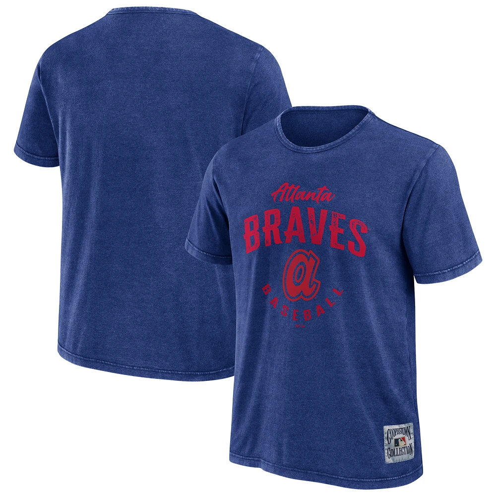 Men's Darius Rucker Collection by Fanatics Black Atlanta Braves Cooperstown Washed T-Shirt