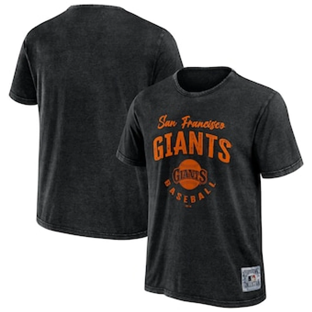 Men's Darius Rucker Collection by Fanatics Black San Francisco Giants Cooperstown Washed T-Shirt