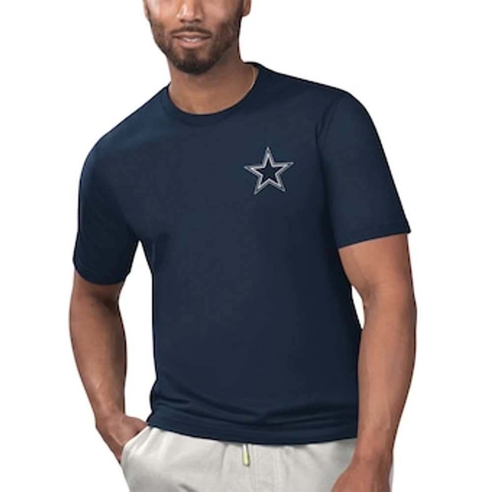 Men's Margaritaville Navy Dallas Cowboys License to Chill T-Shirt