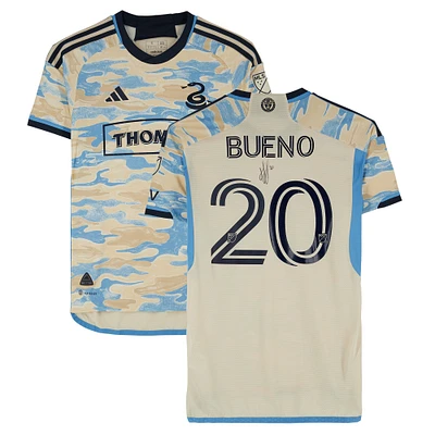 Jesús Bueno Philadelphia Union Autographed Match-Used #20 Tan Jersey from the 2023 MLS Season