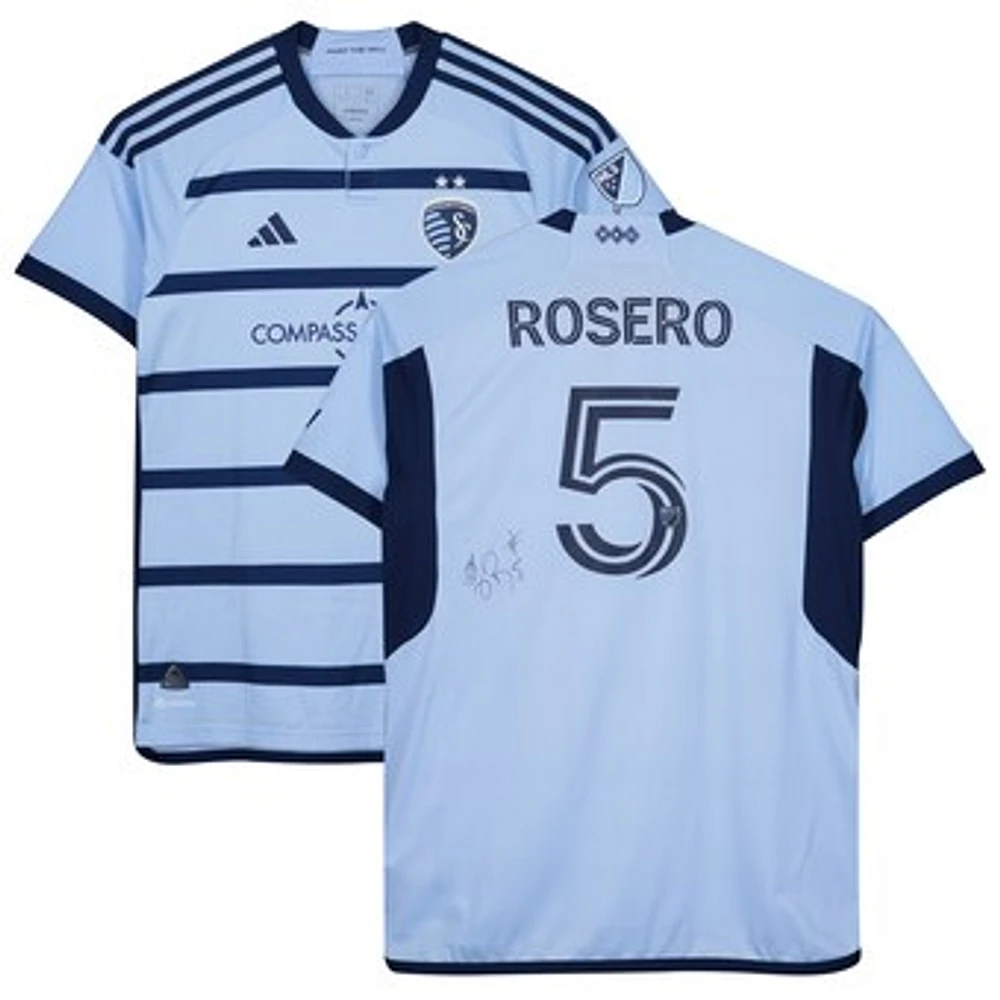 Daniel Rosero Sporting Kansas City Autographed Match-Used #5 Blue Jersey from the 2023 MLS Season