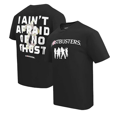 Unisex Freeze Max Black Ghostbusters Afraid of No Ghosts Dropped Shoulder T-Shirt